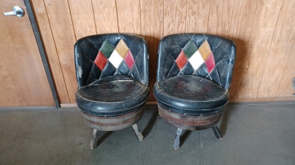 Pair of Vintage Barrel Chairs