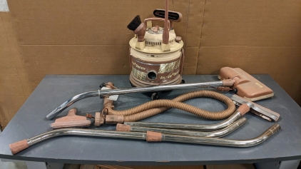 Working Vintage Filter Queen Vacuum w/Accessories