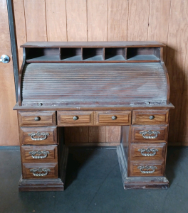 Vintage Roll-Top Desk