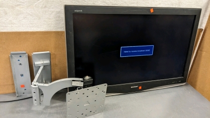 Working 37" Sharp LCD TV w/Wall Mount Bracket