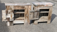 Rustic Wood Cabinets w/Granite Tops