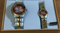 Alan Fried His/Hers Watch Set in Wood Box