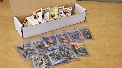 Hockey Cards in Box, Nascar Cards in Sleeves