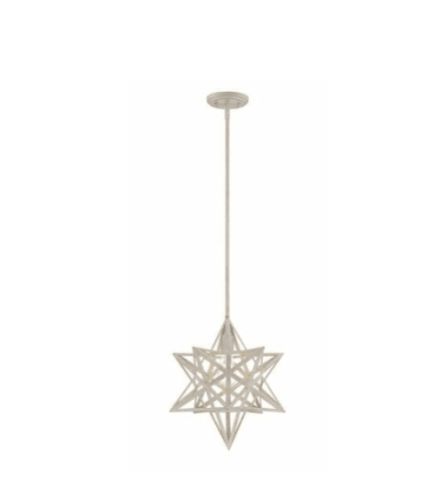 Park Harbor Mahogany 14" Star Pendant Hanging Ceiling Light Fixture
