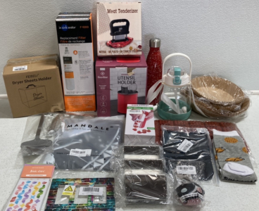 Utensil Holder, Insinkerator Filters, Meat Tendersizer, Dryer Sheet Holder, Water Bottles, Silicone Mold, Air Fryer Parchment, and more