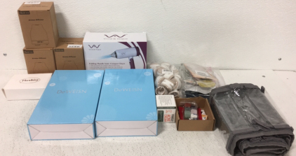 (2) DeWeisn Mirrors-(3) Diffusers-Vivid&Vogue Hair Blower and Much More
