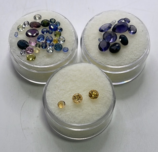 Various Faceted Gemstones… Amethyst, Citrine, Topaz +