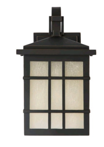 (3) Amber 11" Outdoor Wall Scone Lights