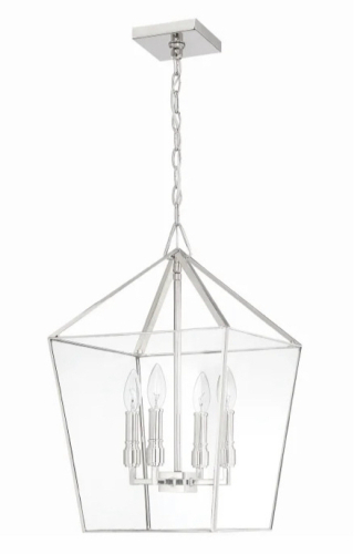 (1) Park Harbor Ferndale 4 Light 13" Wide Pendant