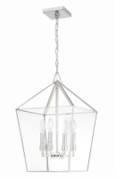 (1) Park Harbor Ferndale 4 Light 13" Wide Pendant