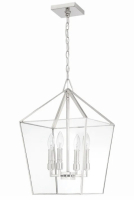 (1) Park Harbor Ferndale 4 Light 13" Wide Pendant