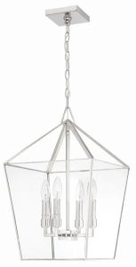 (1) Park Harbor Ferndale 4 Light 13" Wide Pendant