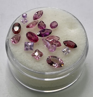 Oval, Teardrop, Tricut, Round, Square Cut And Faceted Pink Ruby/Tourmaline Gemstones - 2