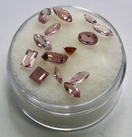 Oval, Teardrop, Tricut, Round, Square Cut And Faceted Pink Ruby/Tourmaline Gemstones - 3