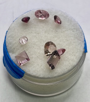 Oval, Teardrop, Tricut, Round, Square Cut And Faceted Pink Ruby/Tourmaline Gemstones - 4