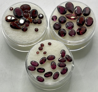 Round, Teardrop, Oval, Football Cut And Faceted Rubilite Gemstones