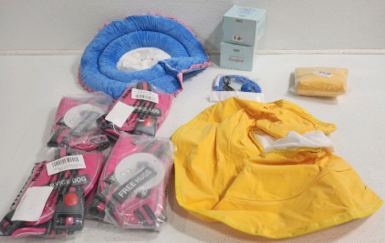 (3) Pet Cones, (4) Dog Harnesses And More