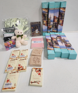 (8) Paint By Numbers, Teddy Bear, Notepad, Stamps And More