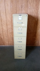 5-Drawer Metal File Cabinet