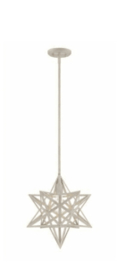 Park Harbor Mahogany 14" Star Pendant Hanging Ceiling light Fixture