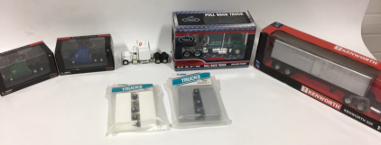(4) Model Semi Trucks & Trailers
