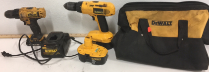 DeWalt 18v Drill-DeWalt 12v Drill With accessories and Bag