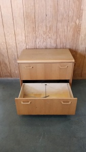 2-Drawer Wood File Cabinet