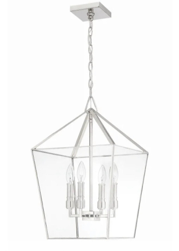 (1) Park Harbor Ferndale 4 Light 13" Wide Pendant