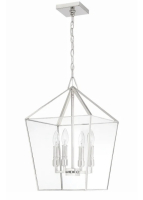 (1) Park Harbor Ferndale 4 Light 13" Wide Pendant