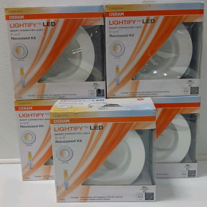 (5) Lightify LED Smart Connect Light Recessed Kits