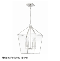 (1) Park Harbor Ferndale 4 Light 13" Wide Pendant