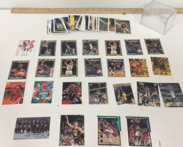 (70) 1990’s NBA Basketball Cards Including Karl Malone And More NBA Stars