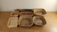 Lot of Wicker Baskets