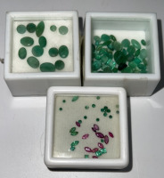 Oval, Emerald, Football, Round, Square Cut And Faceted Emerald, Garnet Gemstones