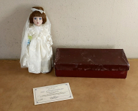 Danbury Mint "Brides of America" Collectible Doll with Certificate of Authenticity