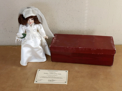 Danbury Mint "Brides of America" Collectible Doll with Certificate of Authenticity