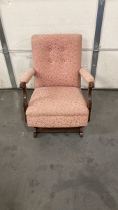 Vintage Rocking Chair Metal Coil Fair Condition Please Inspect