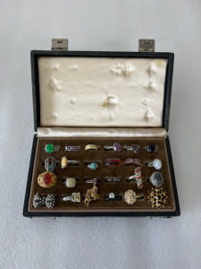 Small Case with 24 Rings Please Inspect