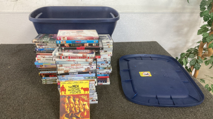 Tub Of Movies Most Family Friendly Inspect For Condition