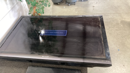Sharp Aquos Tv 60&rdquo; Powers On Has Stand No Remote Please Inspect