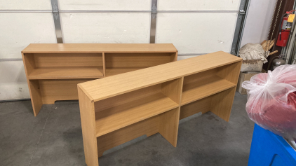Desk Hutch 2 Of Then 34&rdquo; Tall 70&rdquo; Across 12&rdquo; Wide Please Inspect