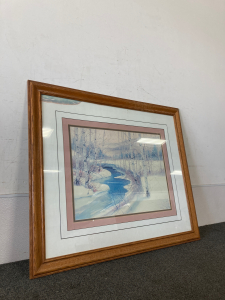 L40.5&rdquo;x H34.5&rdquo; Framed and Matted Wall Art