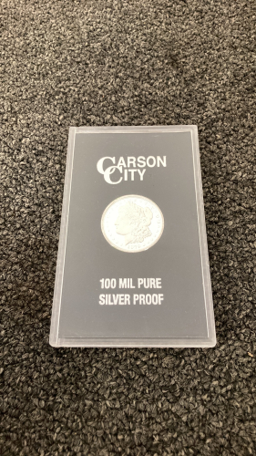 1879 Carson City Dollar 100 Mil Pure Silver Proof