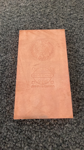 One Kilo .999 Fine Copper Bar
