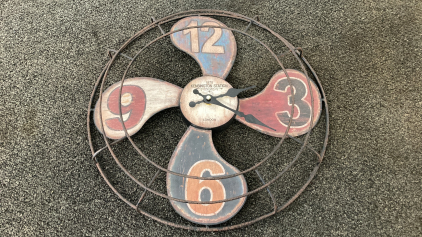 Vintage Look 16” Fan Clock