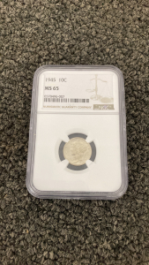 1945 PCGS MS65 Mercury Dime