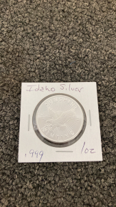 One Ounce .999 Idaho Silver Sunshine Mint Round