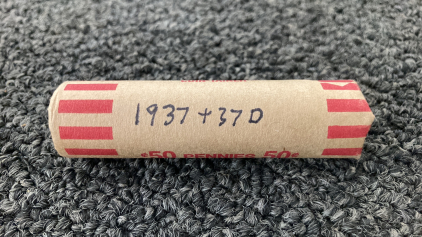 1937 + 37D Wheat Penny Roll