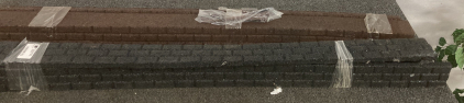 Rubberific Landscape Edging 4&rsquo; Long Black And Brown (2) Each - Please Inspect For Condition