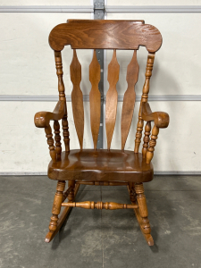 Vintage Solid Wood Rocking Chair Please Inspect